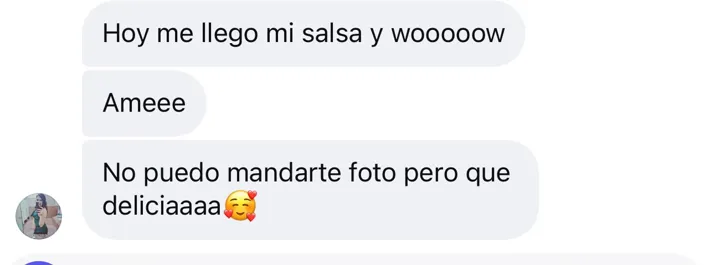 Mensaje de una clienta sobre La Viral