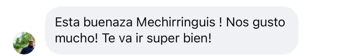 Mensaje de una clienta sobre La Viral